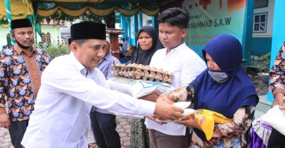 Teladani Akhlak Nabi Muhammad SAW Sebagai Landasan, MTsS Harapan Bangsa dan MIN 11 Aceh Barat Gelar Maulid Akbar