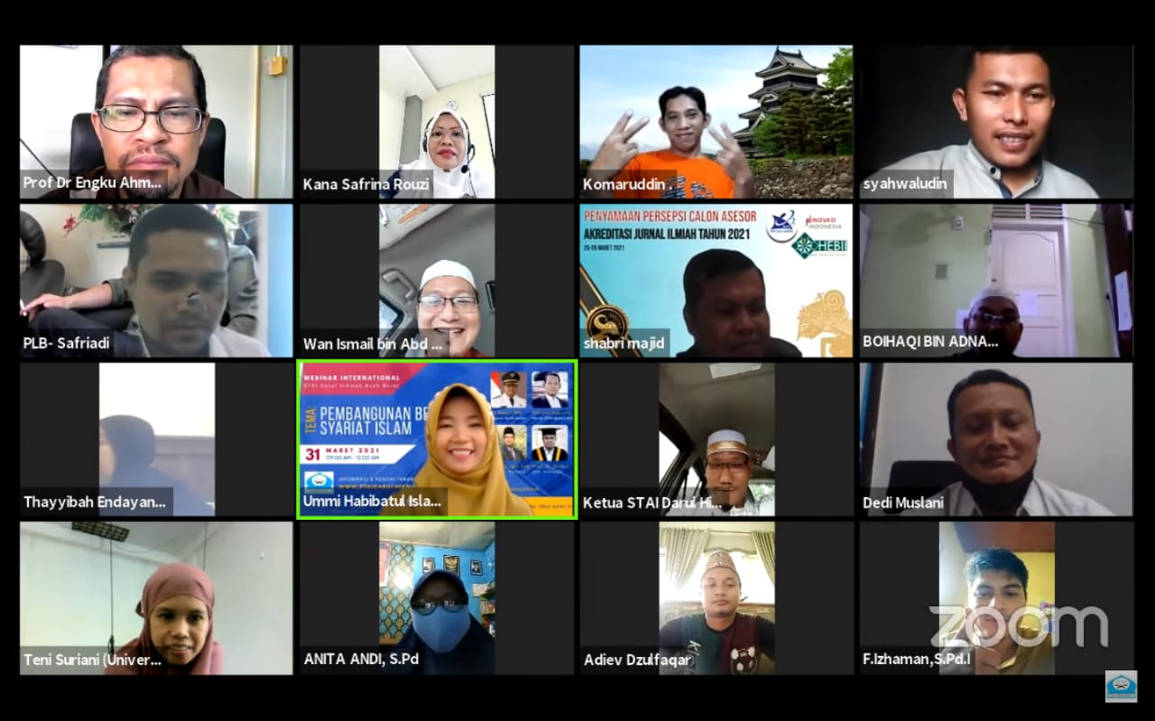 Webinar Internasional di STAI Darul Hikmah Aceh Barat