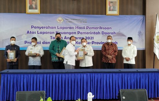 Pemko Subulussalam Terima Penghargaan WTP dari BPK Perwakilan Aceh