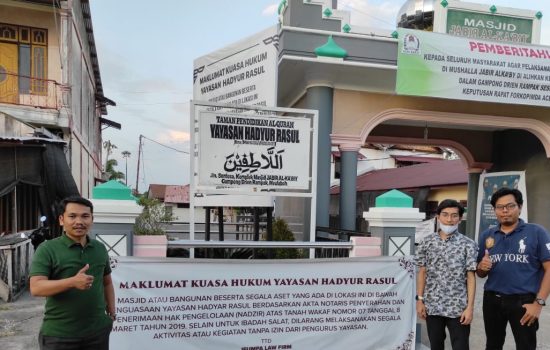 Akhirnya Masjid Jabir Al Ka’by resmi Gugat Bupati Ramli ke Pengadilan