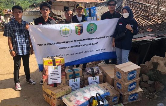 AMLJ Bersama HMPB, Salurkan Bantuan untuk Korban Gempa Cianjur