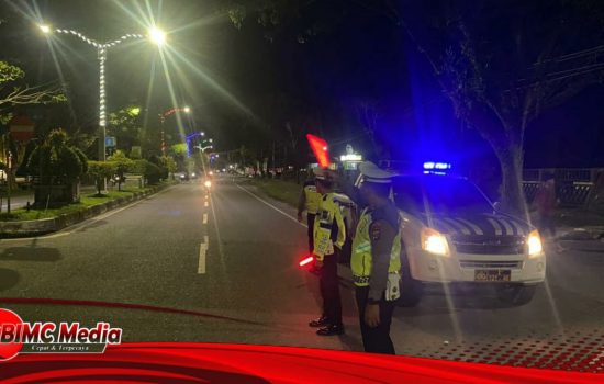 Selama Ramadhan, Personil Polres Simeulue Patroli Rutin Knalpot Brong di Seputaran Kota 