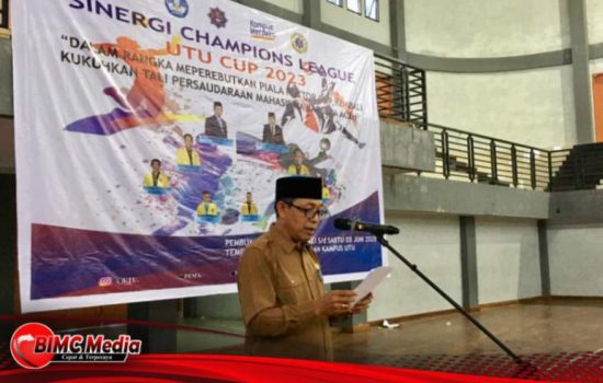 Kepala Kesbangpol ABAR Berikan Sambutan Kegiatan Sinergi Champion League UTU Cup Tahun 2023